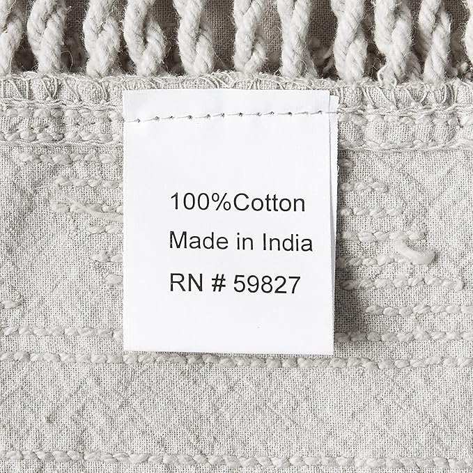 Beatrice Home Fashions Medallion Chenille Bedspread, Twin, Gray