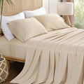 Twin Sheet Set 3 Piece, Wrinkle Free, Oeko-Tex Certified Bedsheets，Cream by Dreava