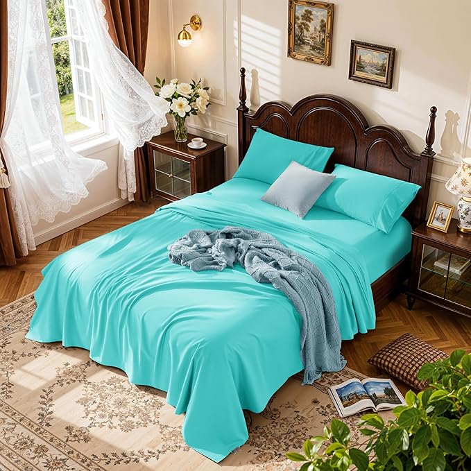 LBRO2M 1000 Thread Count 100% Egyptian Cotton Sheets Set, Full Size Bed Sheet 4 by LBRO2MBedding