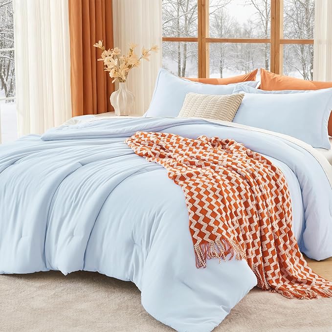 MUXHOMO King Size Comforter Set, All Season Ultra Soft Down Alternative Bedding by MUXHOMO