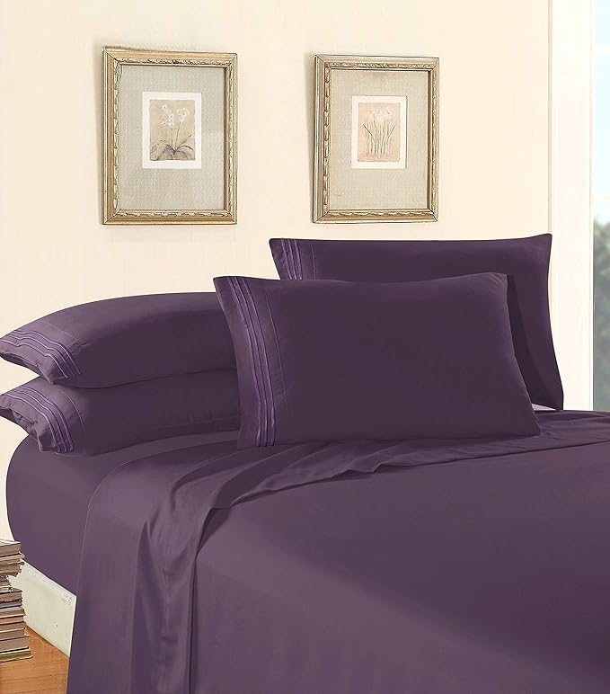 Elegant Comfort Luxury 1500 Premium Hotel Quality Microfiber 5-Piece Sheet Set by ELEGANTCOMFORT