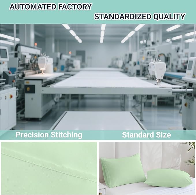 ZPECC Pillow Cases King Size Set of 4, 20x36 Envelope Closure Pillowcases - Image 4