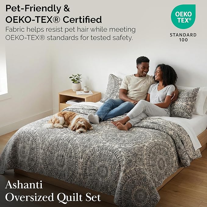Southshore Fine Living, Inc. Ashanti Collection Oversized Quilt Twin Bedding - Image 5