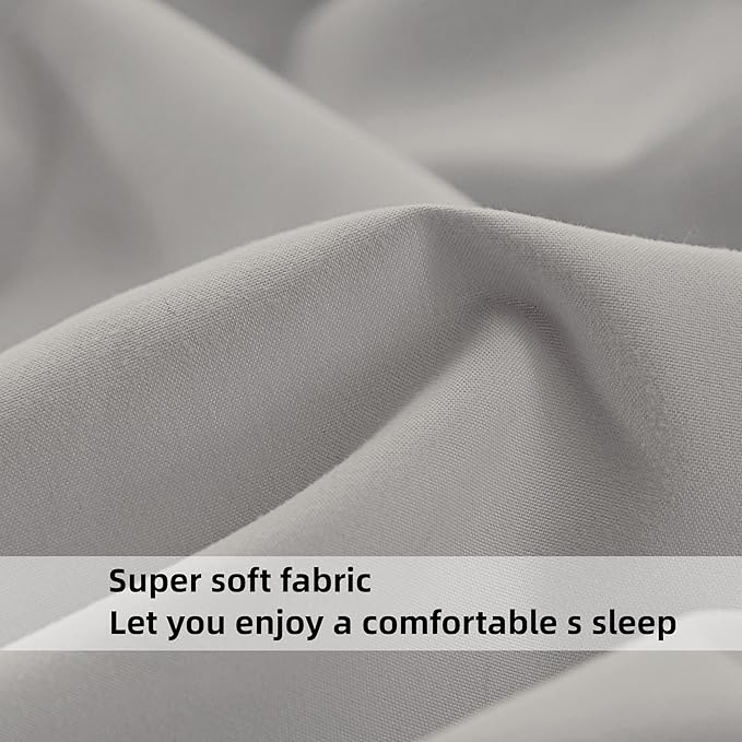 HBHLFZ Full Fitted Sheet Only, Soft Breathable Bottom Sheet - Image 4