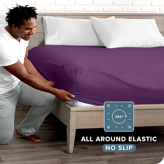 Bare Home Fitted Bottom Sheet Twin XL Size - Image 3