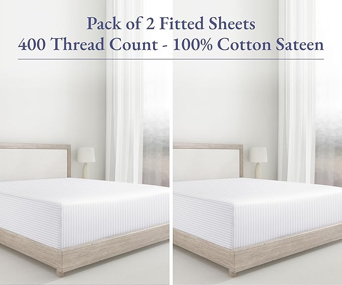 California Design Den Twin XL Fitted Sheets 2 Pack Only - Image 5