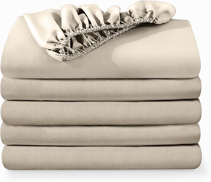 Bare Home 5-Pack Fitted Bottom Ultra-Soft Sheets Queen by BareHome