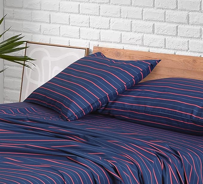 RUVANTI 100% Cotton Sheets – Twin Size Percale Bedding, Cooling & Breathable - Image 7