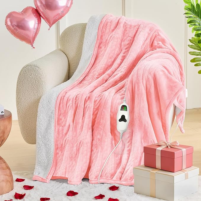 greenoak Heated Blanket Electric Throw 50"X60", Heating Blanket - Image 8