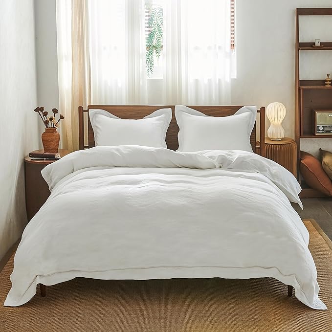 Simple&Opulence 100% Washed Linen Duvet Cover - Image 8
