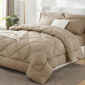 CozyLux Full Size Comforter Sets Taupe by CozyLux