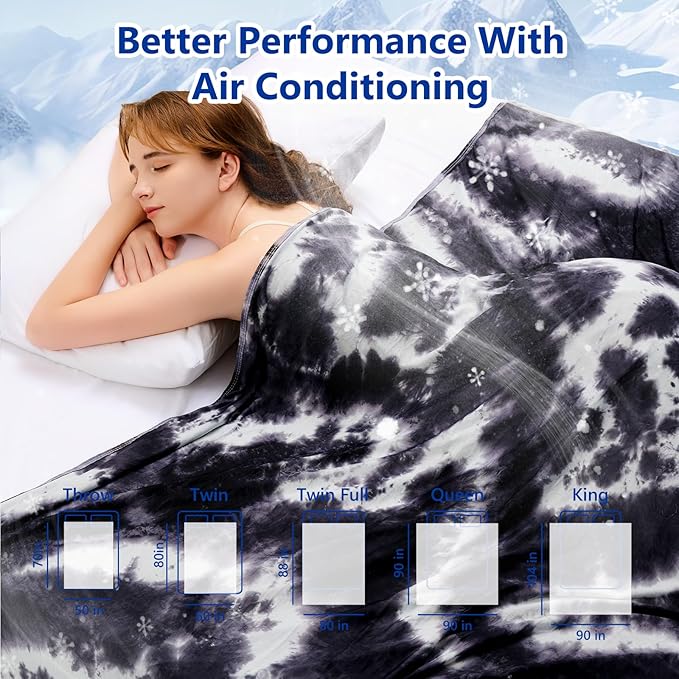 Topcee Cooling Blanket for Hot Sleepers, Absorbs Heat to Keep Body Cool for - Image 7