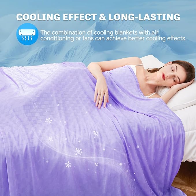 AmyHomie Cooling Blanket, Summer Blankets - Image 3