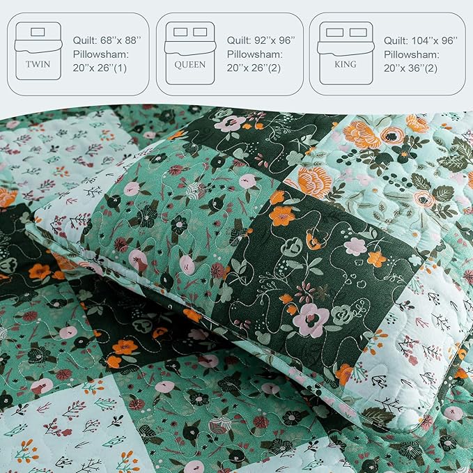 Exclusivo Mezcla Reversible Boho Quilts King Size - Image 6
