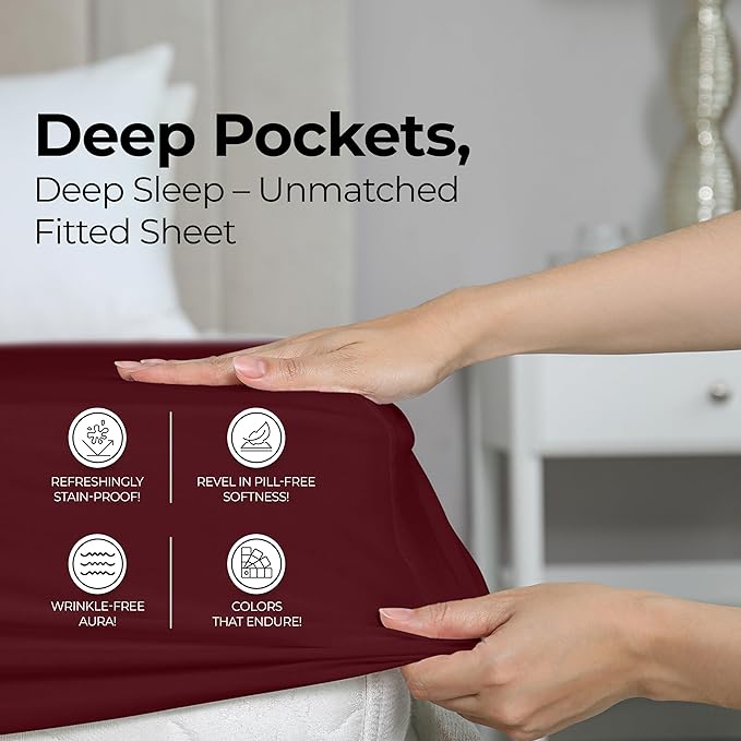Utopia Bedding King Fitted Sheet - Image 4