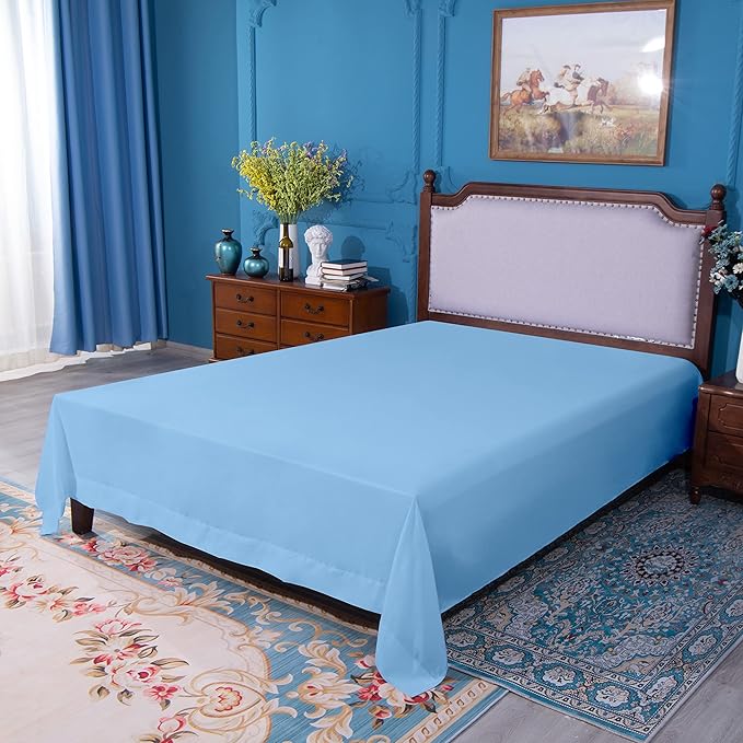 NTBAY Twin Extra-Long Flat Sheet Only - Image 5