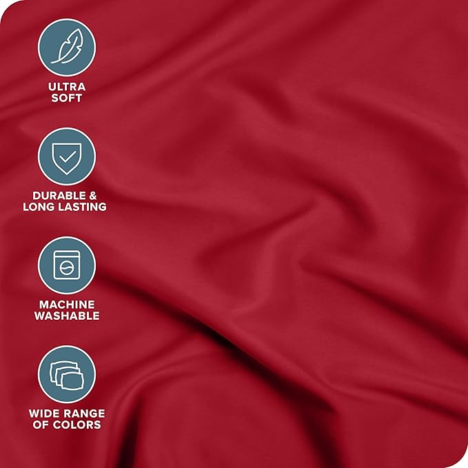 Bare Home 2-Pack Fitted Bottom Sheets Split King - Image 2