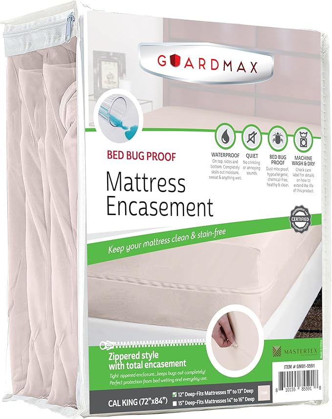 Guardmax Jersey Knitted California King Zippered Mattress Encasement by Guardmax
