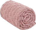 Knitted Weighted Blanket for Adult, No Beads Heavy Blanket 50” x 60'' 7lbs by Unknown