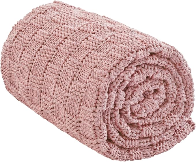 Knitted Weighted Blanket Adults, No Beads Heavy Blanket 36” x 48'' 3lbs by Unknown
