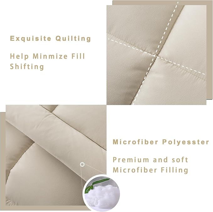 DOWNCOOL Full Size Comforter Sets -All Season Bedding Comforters Sets - Image 4