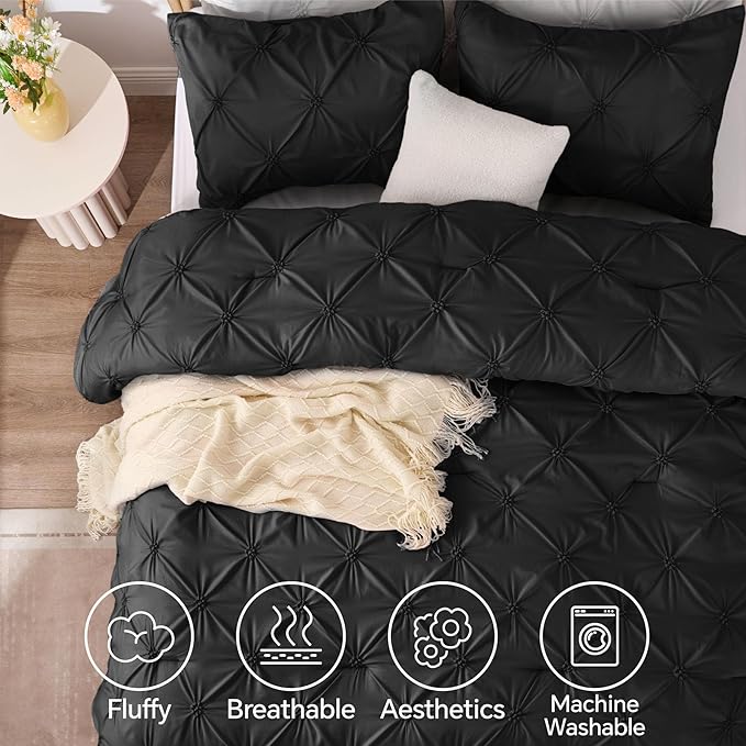 BEDELITE Black Comforter Set Queen - Image 5