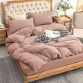 PURE ERA Jersey Knit Duvet Cover Set 100% T-Shirt Cotton Super Soft Comfy 3pc by PUREERA