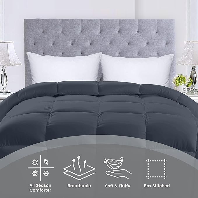 Utopia Bedding Comforters Queen Size, All Season Duvet Insert, Down Alternative - Image 3
