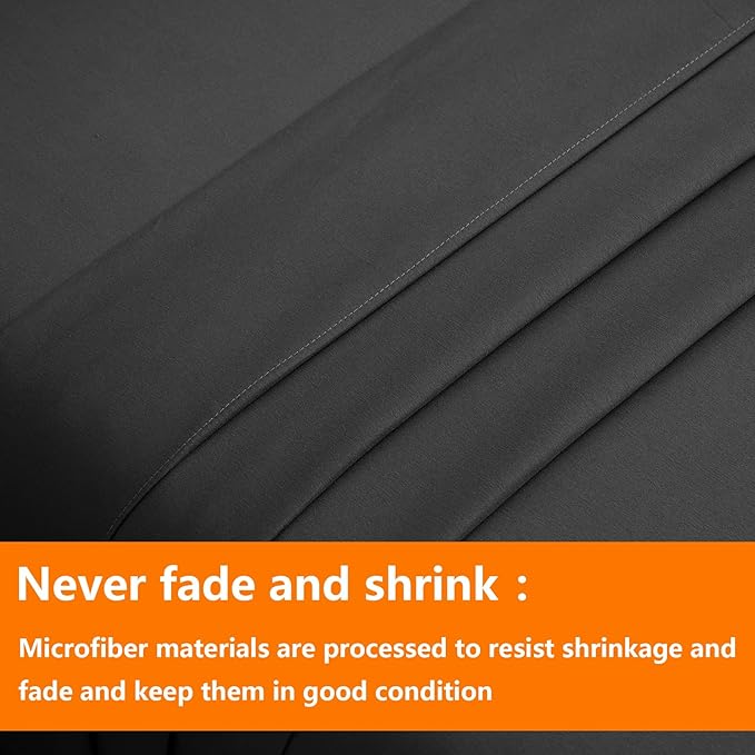 TAIMIT Dark Grey Twin Size Comforter Set - Image 7