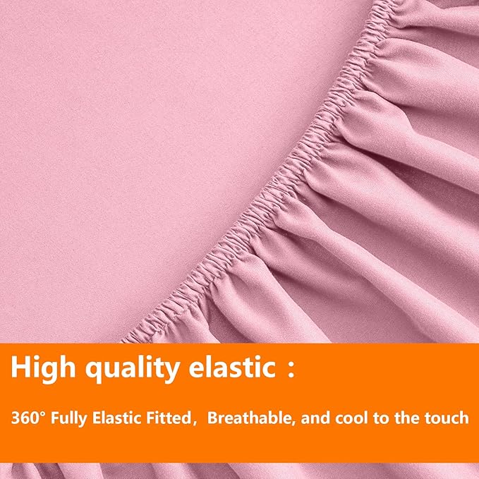 TAIMIT Pink Queen Size Comforter Set - Image 6