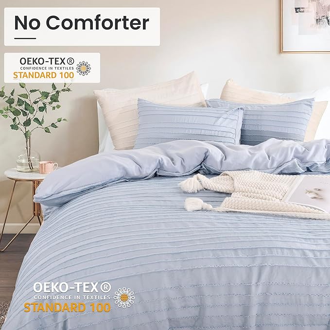 NEXHOME PRO Twin Duvet Cover, Soft and Lightweight 100% Washed Microfiber - Image 3