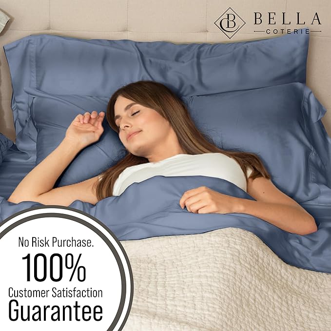 BELLA COTERIE | Luxury Bamboo Viscose Standard Size Pillowcase Set | 100% - Image 5