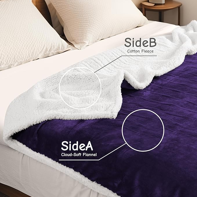 Electric Heated Blanket Queen Size 84"x90", Soft Flannel - Image 4