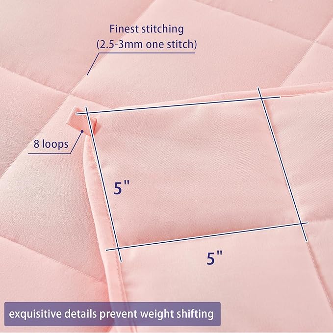 yescool Weighted Blanket for Adults Cooling Heavy Blanket for Sleeping Perfect - Image 4
