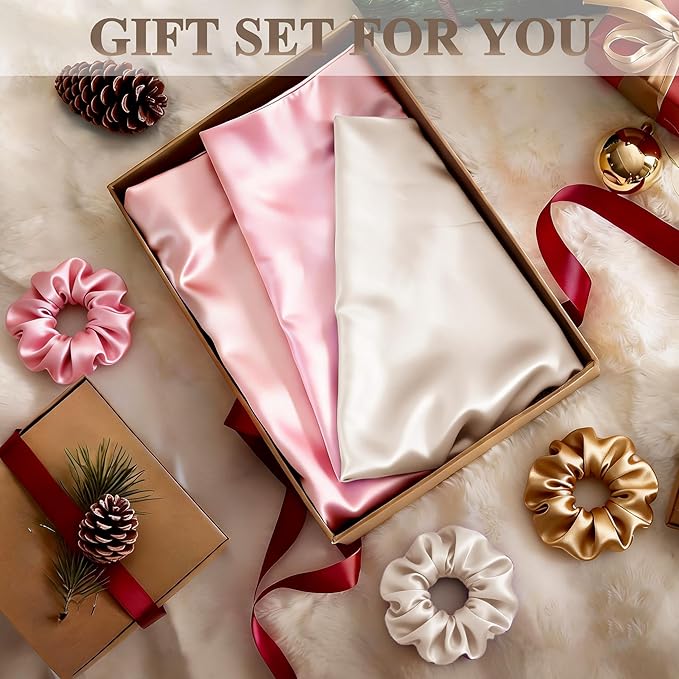 King Satin Pillowcase for Hair 2pc, Similar to Silk Pillow Cases, Easier Care - Image 7