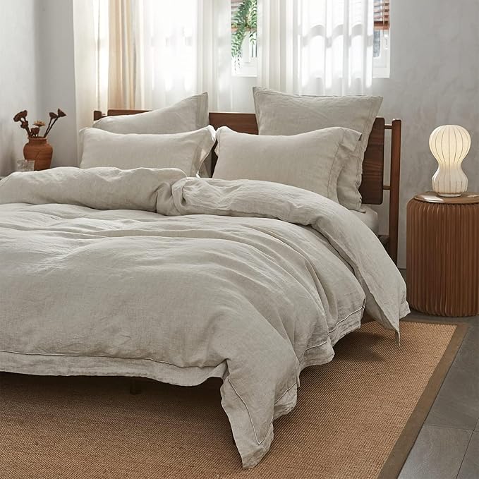 Simple&Opulence 100% Washed Linen Duvet Cover - Image 8