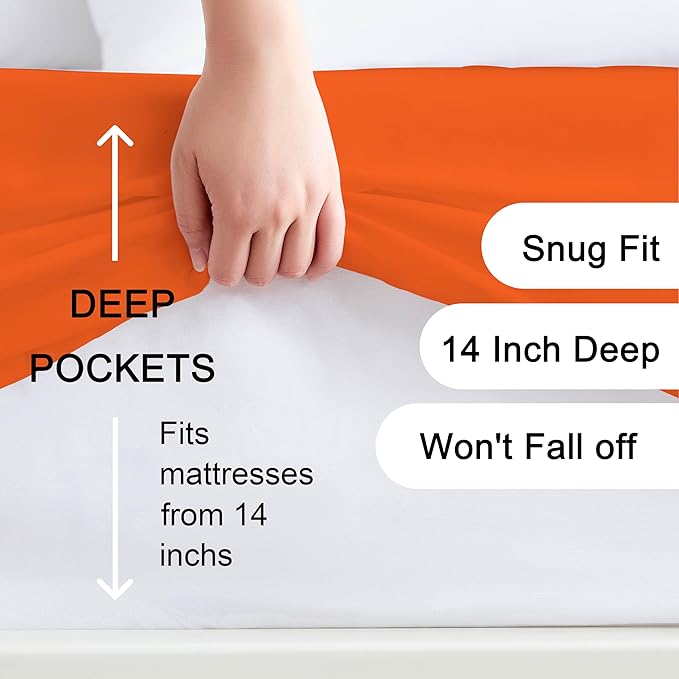 Hotella 100% Microfiber California King Size Fitted Sheet Only, Machine - Image 2