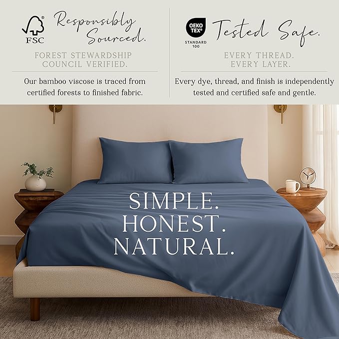 Karissa Mae Cooling Bamboo Viscose Standard Size Pillowcase Set | 100% - Image 4