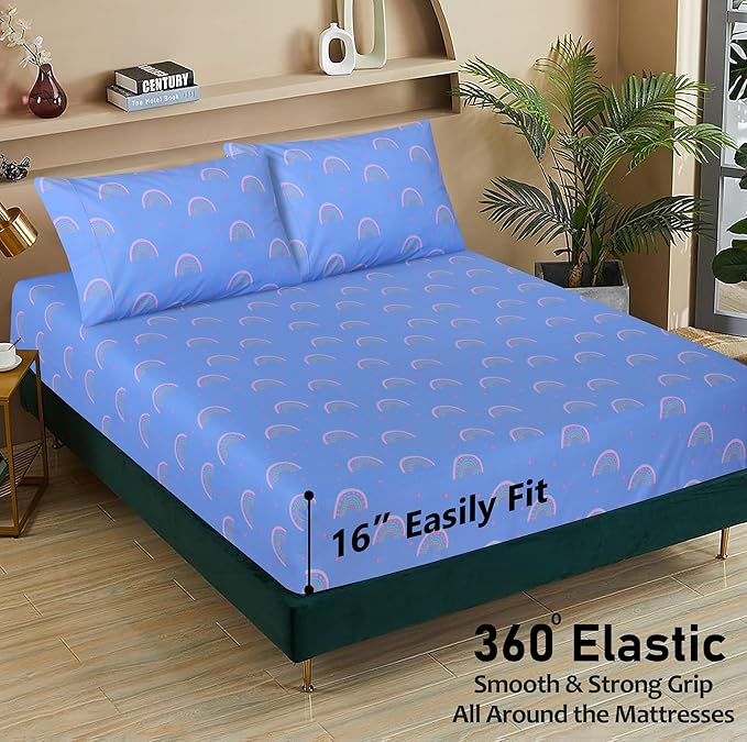 RUVANTI 100% Cotton Sheets – Full Size Percale Bedding, Cooling & Breathable - Image 5