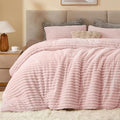 BEDELITE Fleece California King Comforter Set -Super Soft & Warm Fluffy Pink by BEDELITE