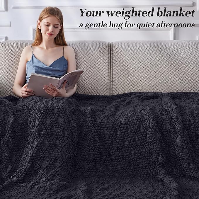 Anysay Knitted Weighted Blanket - Image 2