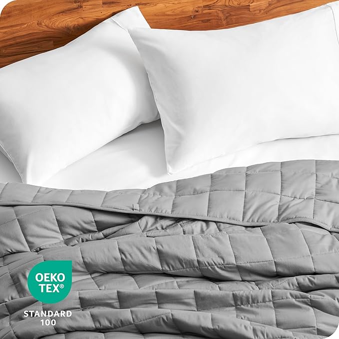 Bare Home Weighted Blanket All-Natural 100% Cotton - Image 7