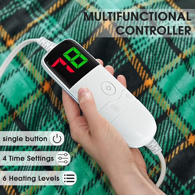 Heated Electric Blanket Queen Size, 84X90 Christmas Blanket - Image 3