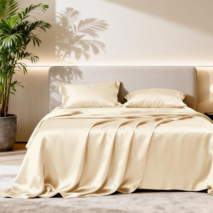 Love's cabin Satin King Sheet Sets by Lovescabin