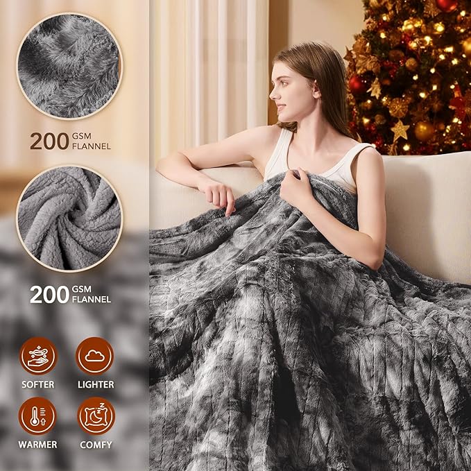 Homemate Electric Heated Blanket Twin Size - Image 2
