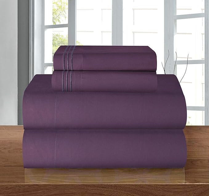 Elegant Comfort Luxurious Soft 1500 Thread Count Egyptian Quality 4-Piece Bed - Image 9