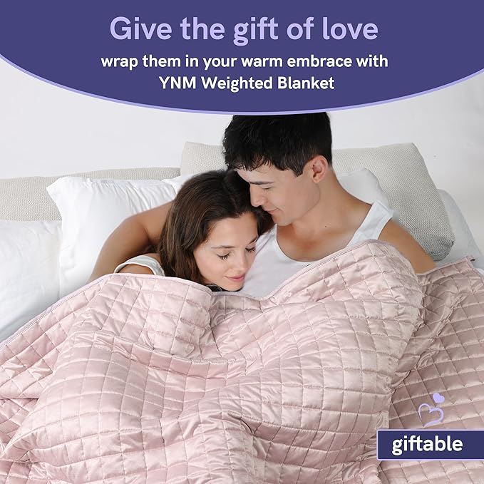 YnM Cooling Weighted Blanket for Adults, 50lbs Heavy Bed Throw Comforter - Image 7