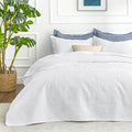 Love's cabin Quilts for Full Bed White Bedspreads Bedding Set by Lovescabin