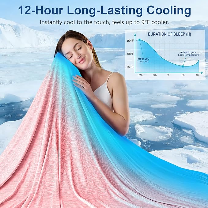 KMUSET Cooling Blanket King Size, Double Sided Summer Cooling Blankets - Image 2