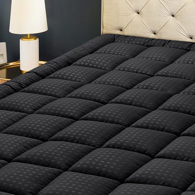HYLEORY Full XL Mattress Pad Quilted Fitted Mattress Protector Cooling Pillow by HYLEORY-YourBeddingExpert